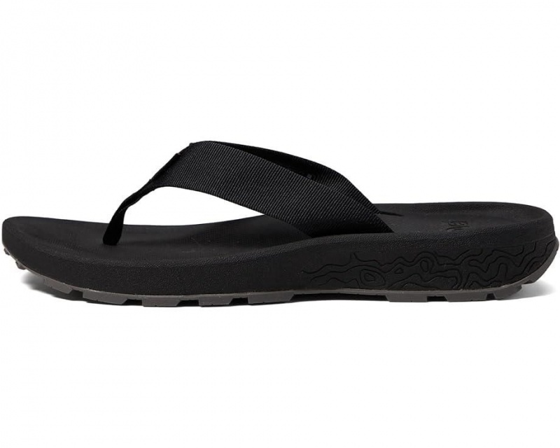 Black Teva Hydratrek Men's Flip Flops | 28345-OMHX