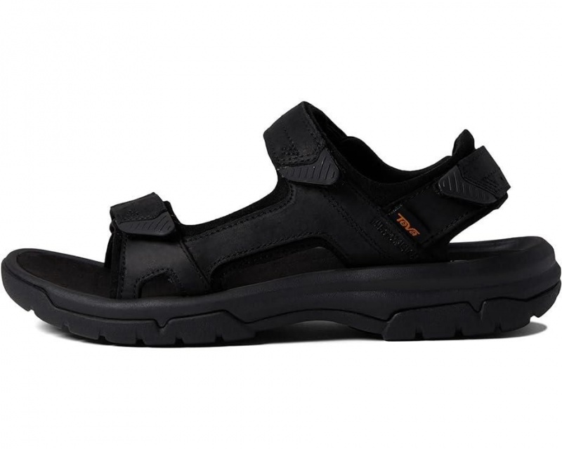 Black Teva Langdon Men's Sandals | 90365-UZEK