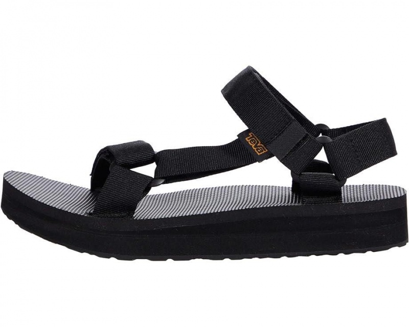 Black Teva Mid Universal Men's Sandals | 30589-CLFG