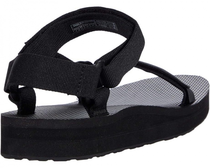 Black Teva Mid Universal Men's Sandals | 30589-CLFG