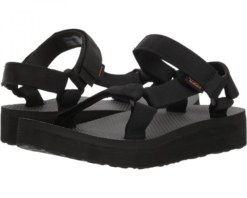 Black Teva Midform Universal Women\'s Sandals | 03298-RNUK