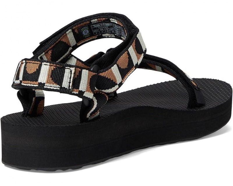 Black Teva Midform Universal Women's Sandals | 97526-VCLO