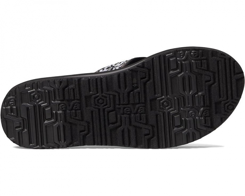 Black Teva Mush Ii Women's Flip Flops | 12634-XUPI