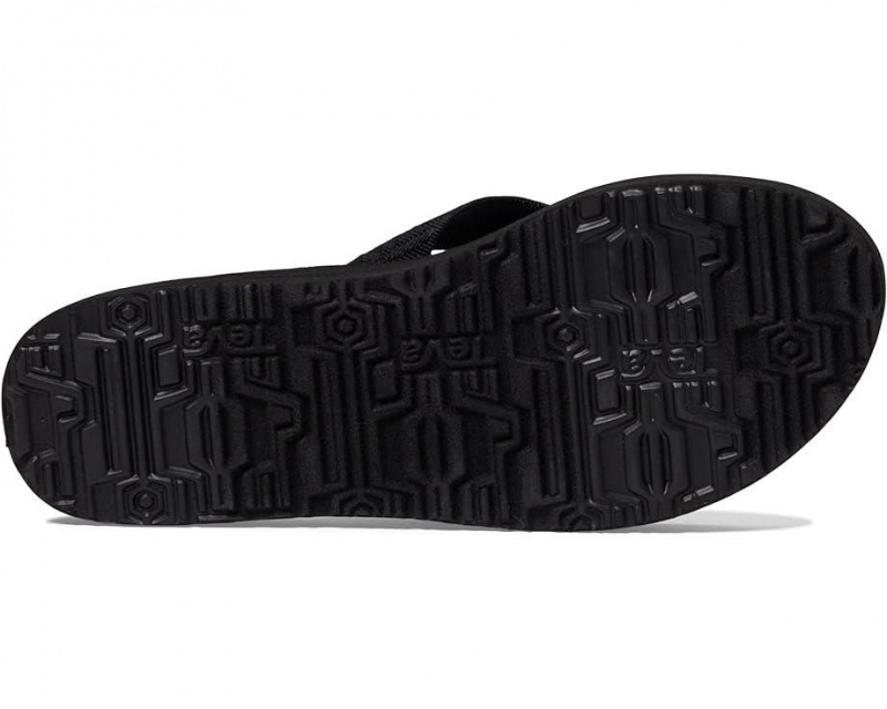 Black Teva Mush Ii Women's Flip Flops | 20136-FHYO