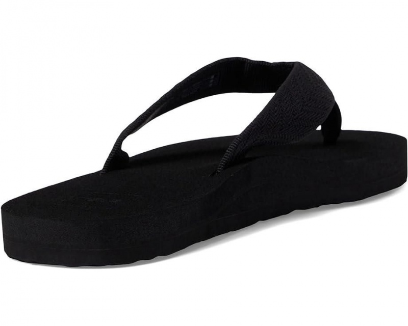 Black Teva Mush Ii Women's Flip Flops | 20136-FHYO