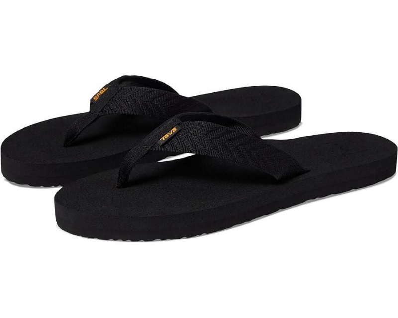 Black Teva Mush Ii Women\'s Flip Flops | 20136-FHYO