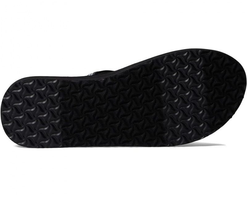 Black Teva Olowahu Women's Flip Flops | 19653-DFIW