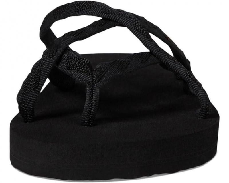 Black Teva Olowahu Women's Flip Flops | 47659-PRYX