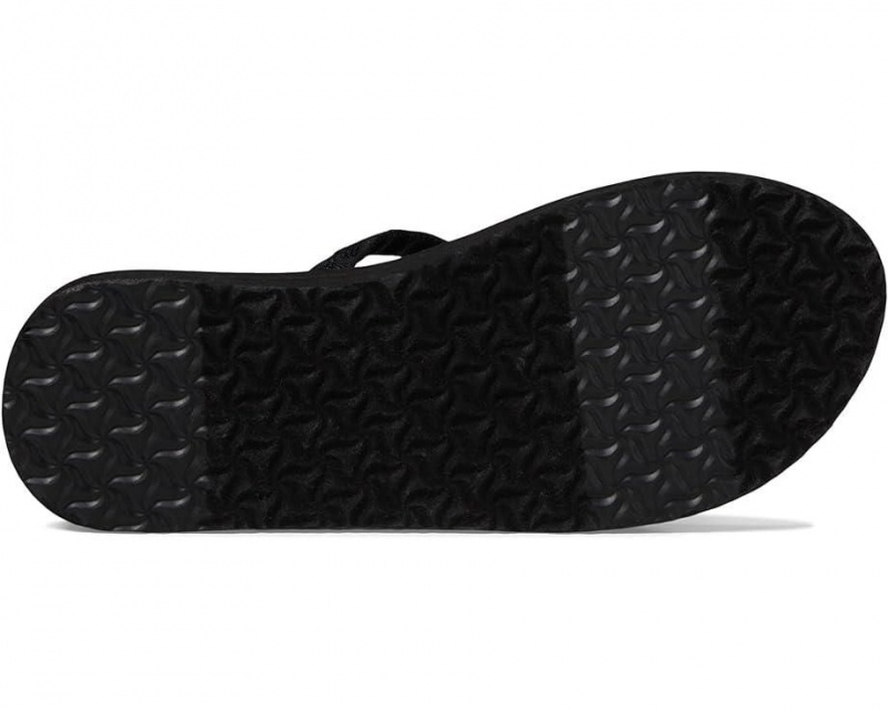 Black Teva Olowahu Women's Flip Flops | 47659-PRYX