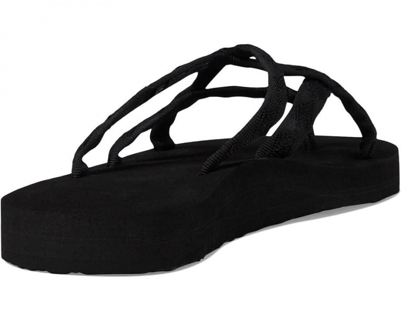 Black Teva Olowahu Women's Flip Flops | 47659-PRYX