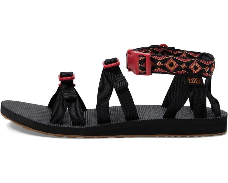 Black Teva Original Alp Revivew Men's Sandals | 51986-SMXA