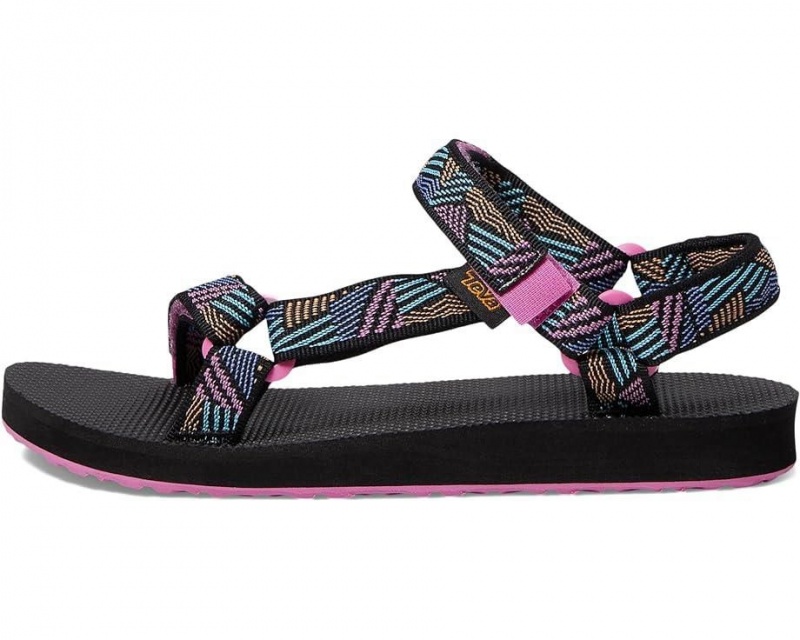 Black Teva Original Universal Kids' Sandals | 83650-VOSH