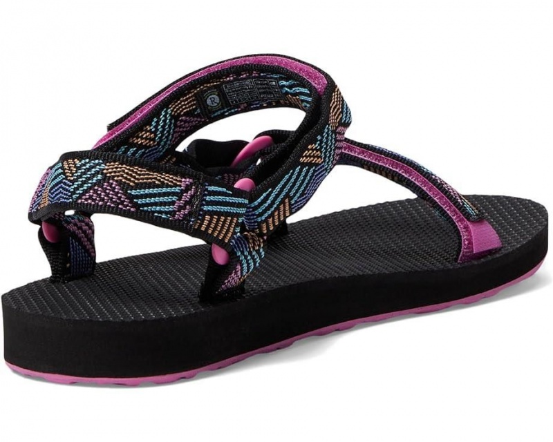 Black Teva Original Universal Kids' Sandals | 83650-VOSH