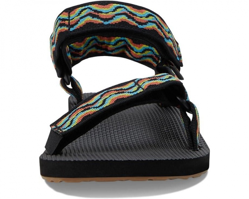 Black Teva Original Universal Revivew Men's Sandals | 96248-DVTO