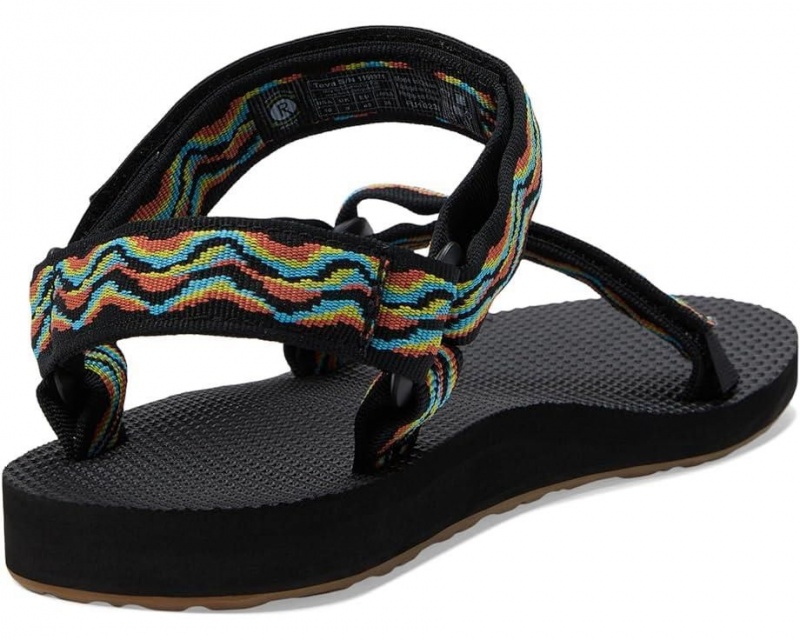 Black Teva Original Universal Revivew Men's Sandals | 96248-DVTO