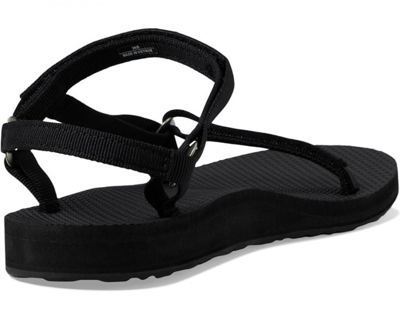 Black Teva Original Universal Slim Women's Sandals | 49267-ZNBW