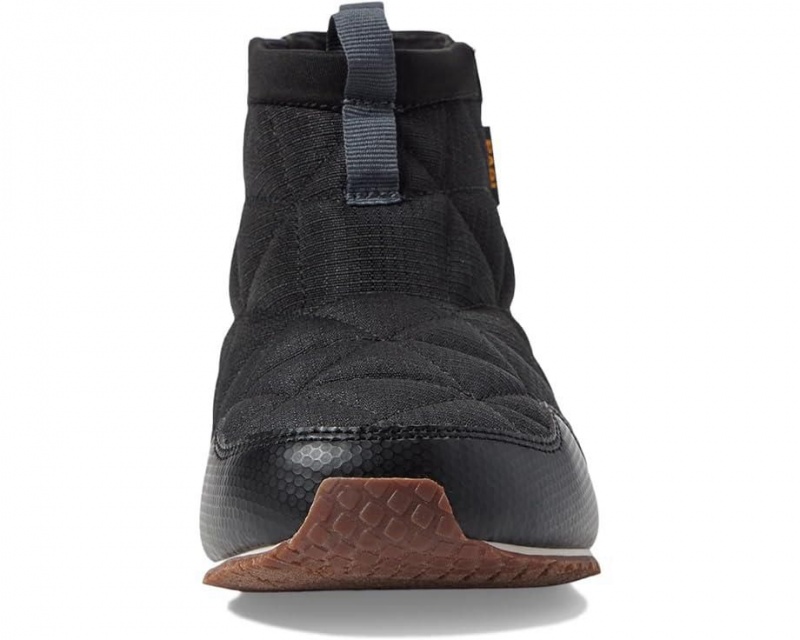 Black Teva Reember Mid Kids' Boots | 18697-FQIZ