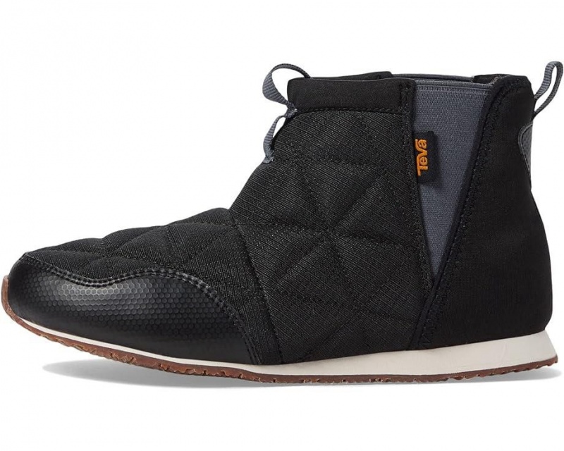 Black Teva Reember Mid Kids' Boots | 18697-FQIZ