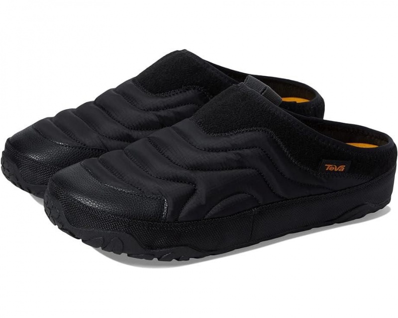 Black Teva Reember Terrain Men\'s Slippers | 05713-UVXO