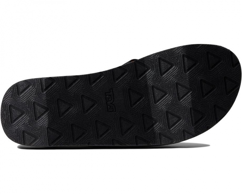 Black Teva Reflip Men's Flip Flops | 02964-RPSQ