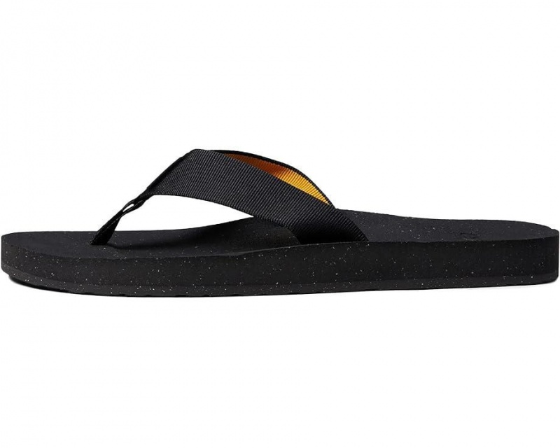 Black Teva Reflip Men's Flip Flops | 02964-RPSQ