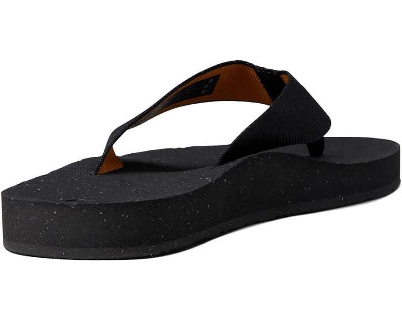 Black Teva Reflip Men's Flip Flops | 02964-RPSQ