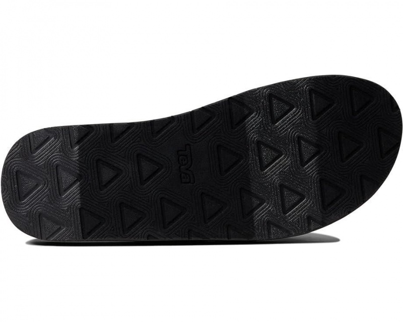 Black Teva Reflip Men's Flip Flops | 64927-ILAN