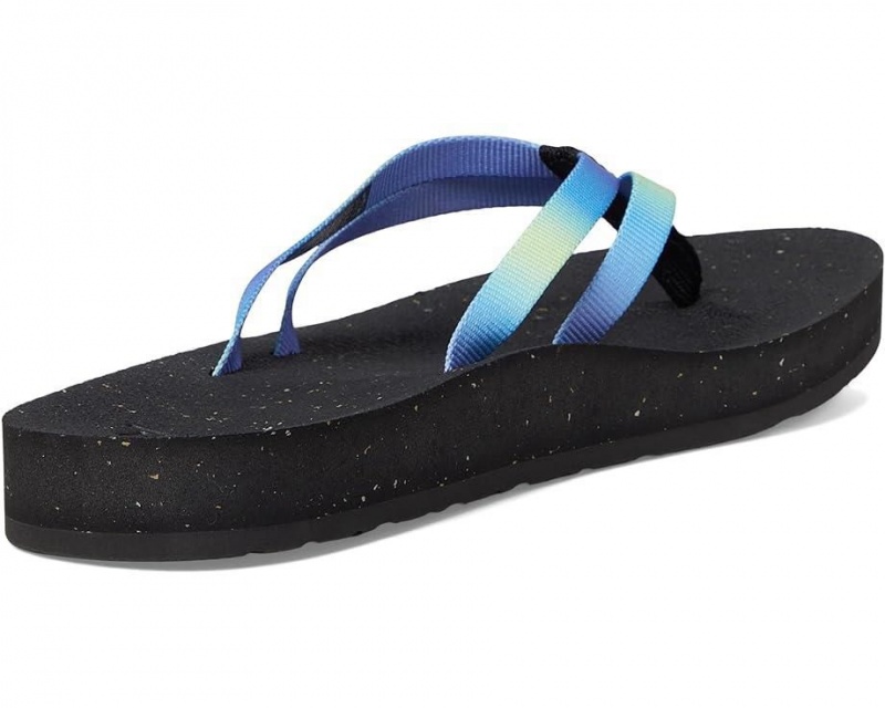 Black Teva Reflip Strappy Gradiate Women's Flip Flops | 56391-HWZA