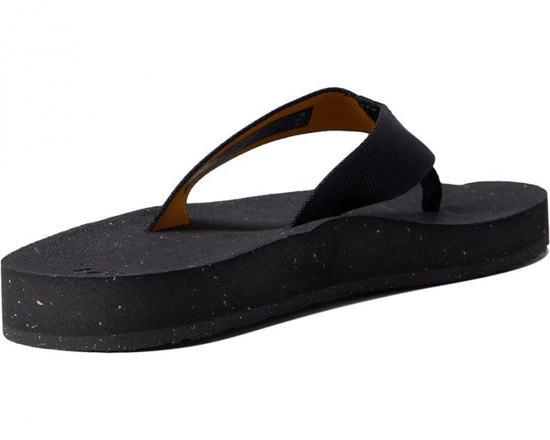 Black Teva Reflip Women's Flip Flops | 52631-UADN