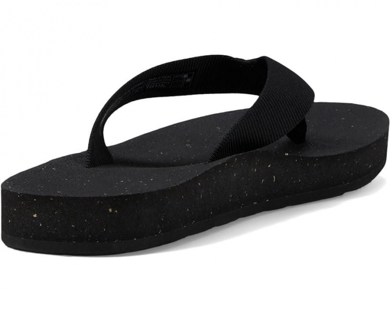 Black Teva Reflip Women's Flip Flops | 60721-GKVN