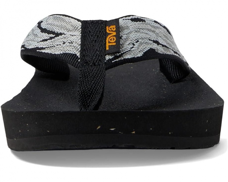 Black Teva Reflip Women's Flip Flops | 80637-WBIJ