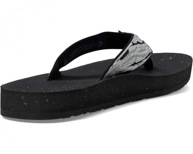 Black Teva Reflip Women's Flip Flops | 80637-WBIJ