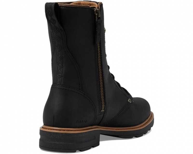 Black Teva Rowena Lace Women's Boots | 26503-YEKS