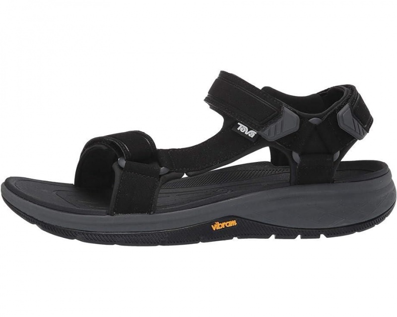 Black Teva Strata Universal Men's Sandals | 36485-MVSQ