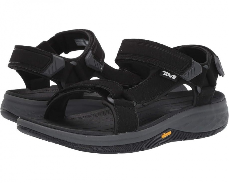 Black Teva Strata Universal Men\'s Sandals | 36485-MVSQ