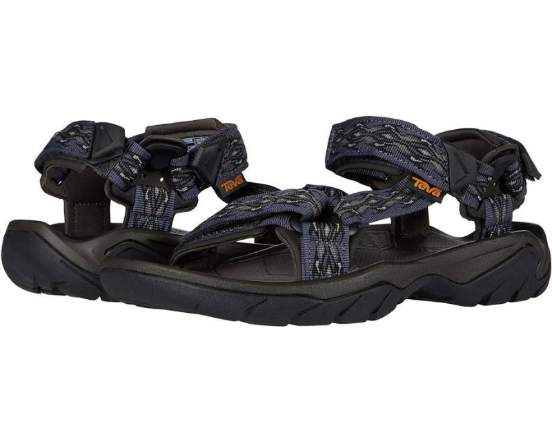 Black Teva Terra Fi 5 Universal Men\'s Sandals | 87039-BRAP