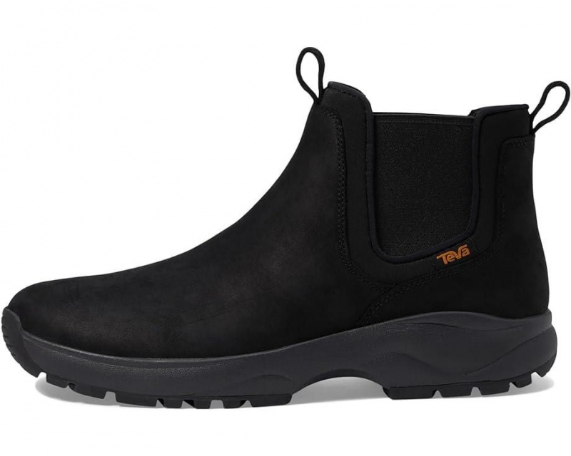 Black Teva Tusayan Chelsea Men's Hiking Boots | 02489-BDJE