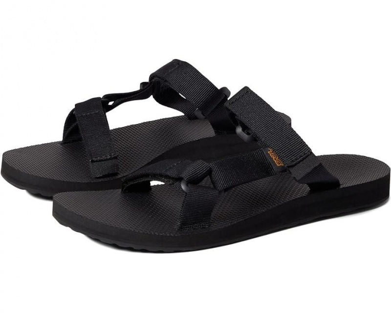 Black Teva Universal Slide Women\'s Sandals | 98573-MUHO