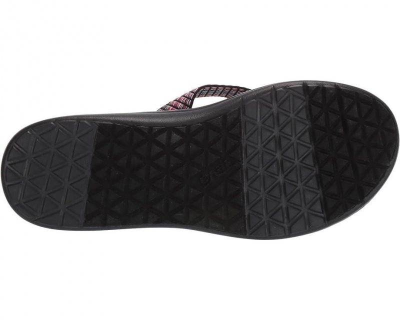 Black Teva Voya Women's Flip Flops | 76195-JBXF