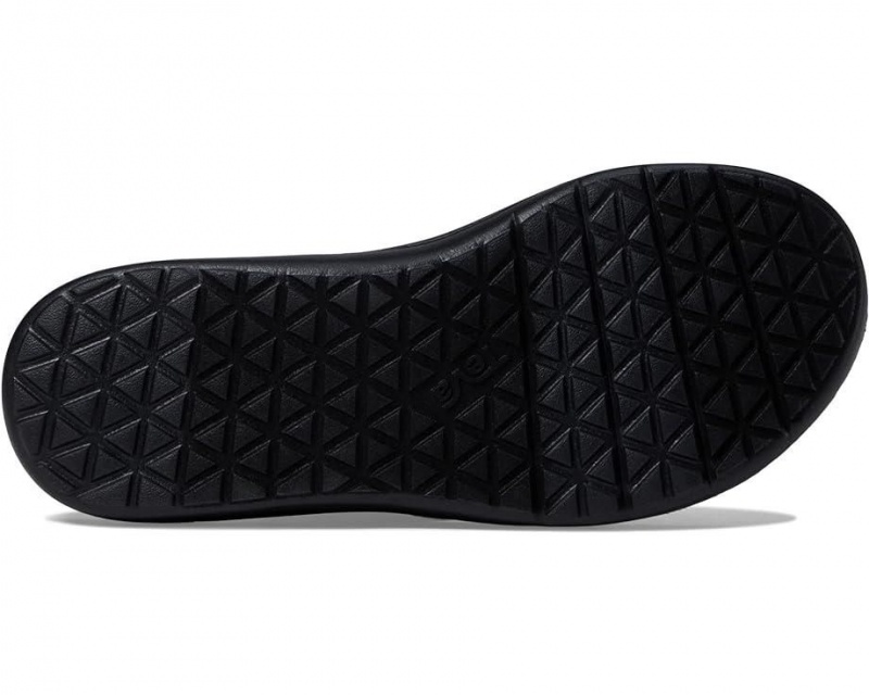 Black Teva Voya Women's Flip Flops | 90416-THMD