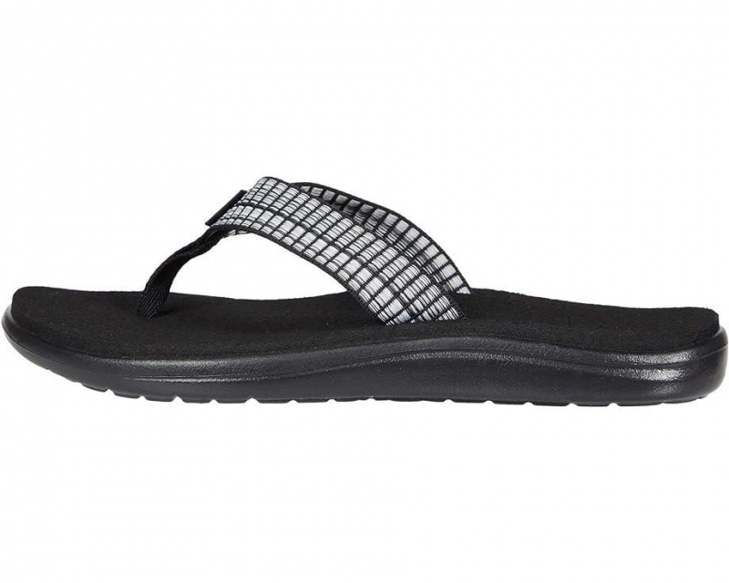 Black Teva Voya Women's Flip Flops | 95613-WHSM