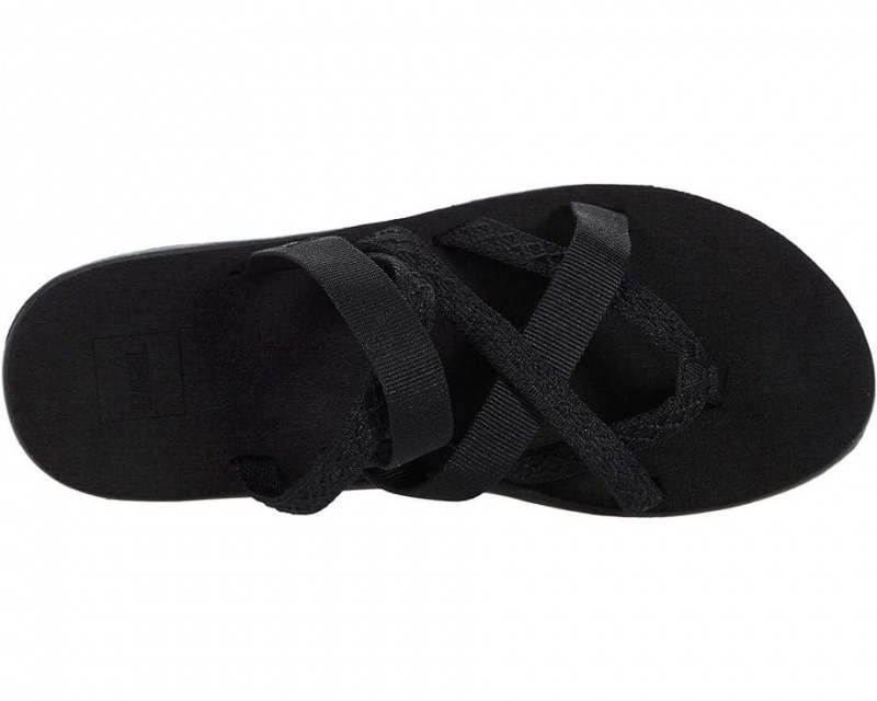 Black Teva Voya Zillesa Women's Flip Flops | 29485-DGPJ