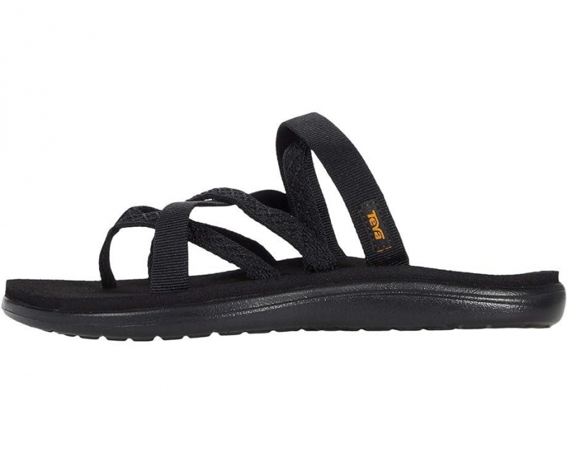 Black Teva Voya Zillesa Women's Flip Flops | 29485-DGPJ