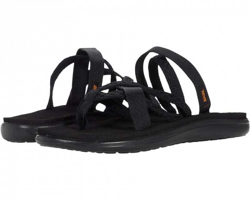 Black Teva Voya Zillesa Women\'s Flip Flops | 29485-DGPJ