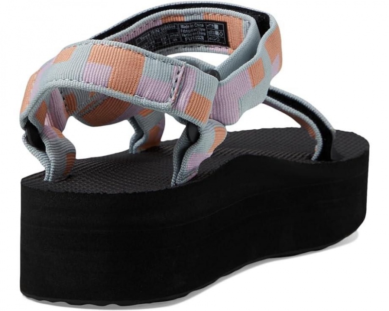 Blue Teva Flatform Universal Women's Sandals | 79304-TXFJ