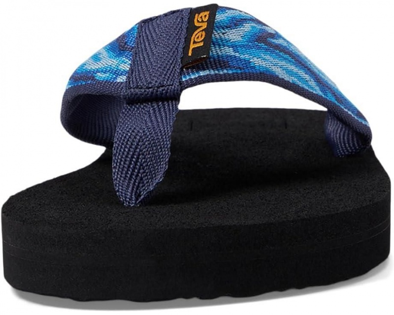 Blue Teva Mush Ii Kids' Flip Flops | 59364-UGXS