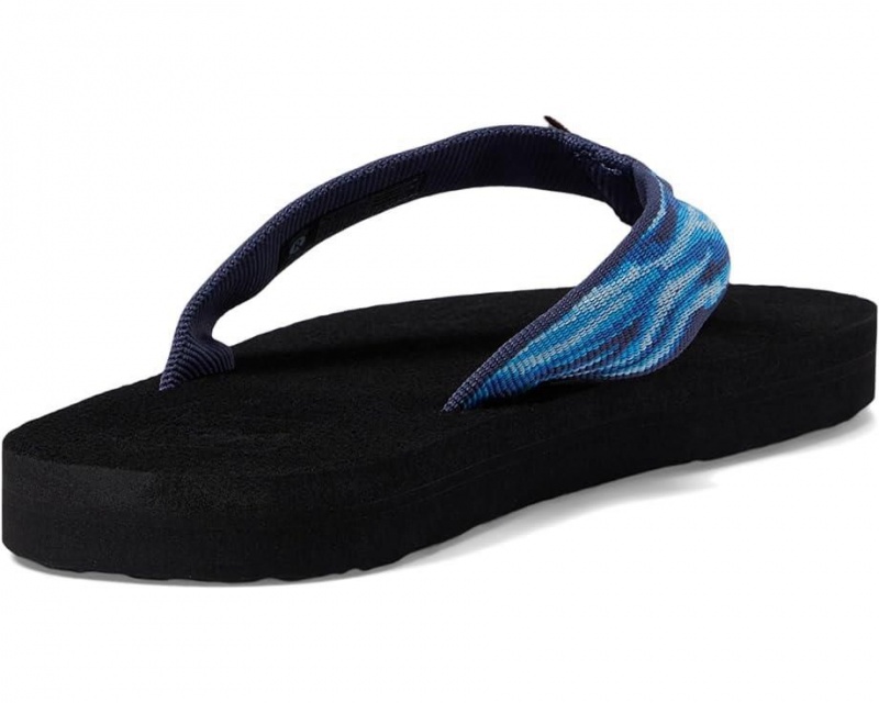 Blue Teva Mush Ii Kids' Flip Flops | 59364-UGXS