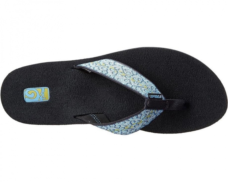 Blue Teva Mush Ii Women's Flip Flops | 23491-UYZR