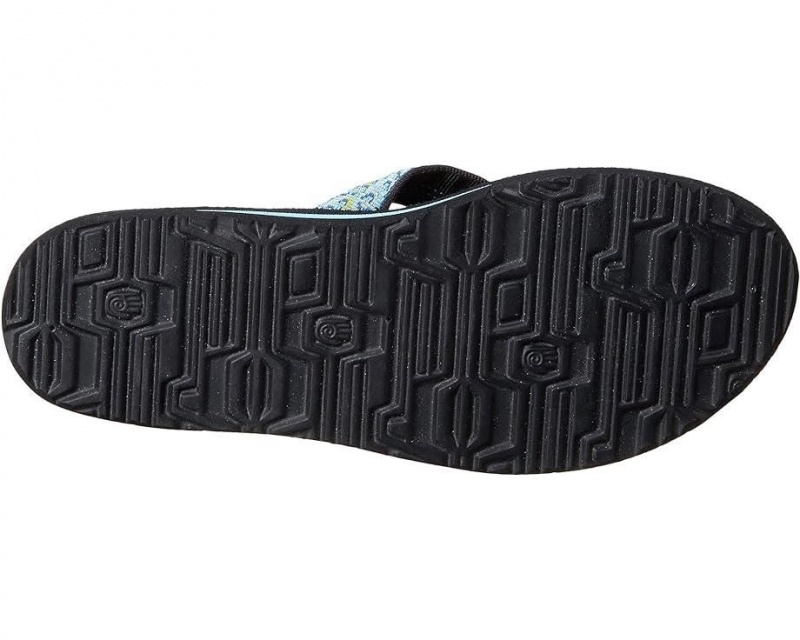 Blue Teva Mush Ii Women's Flip Flops | 23491-UYZR