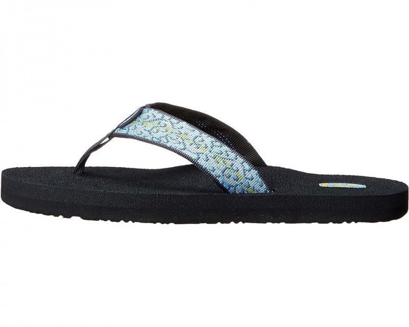 Blue Teva Mush Ii Women's Flip Flops | 23491-UYZR